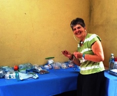 Judith Chasin in clinic in Nicaragua